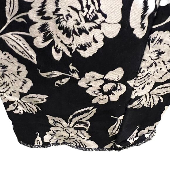 Gap Signature skinny ankle khaki in black and white floral print size 8 - Picture 7 of 12